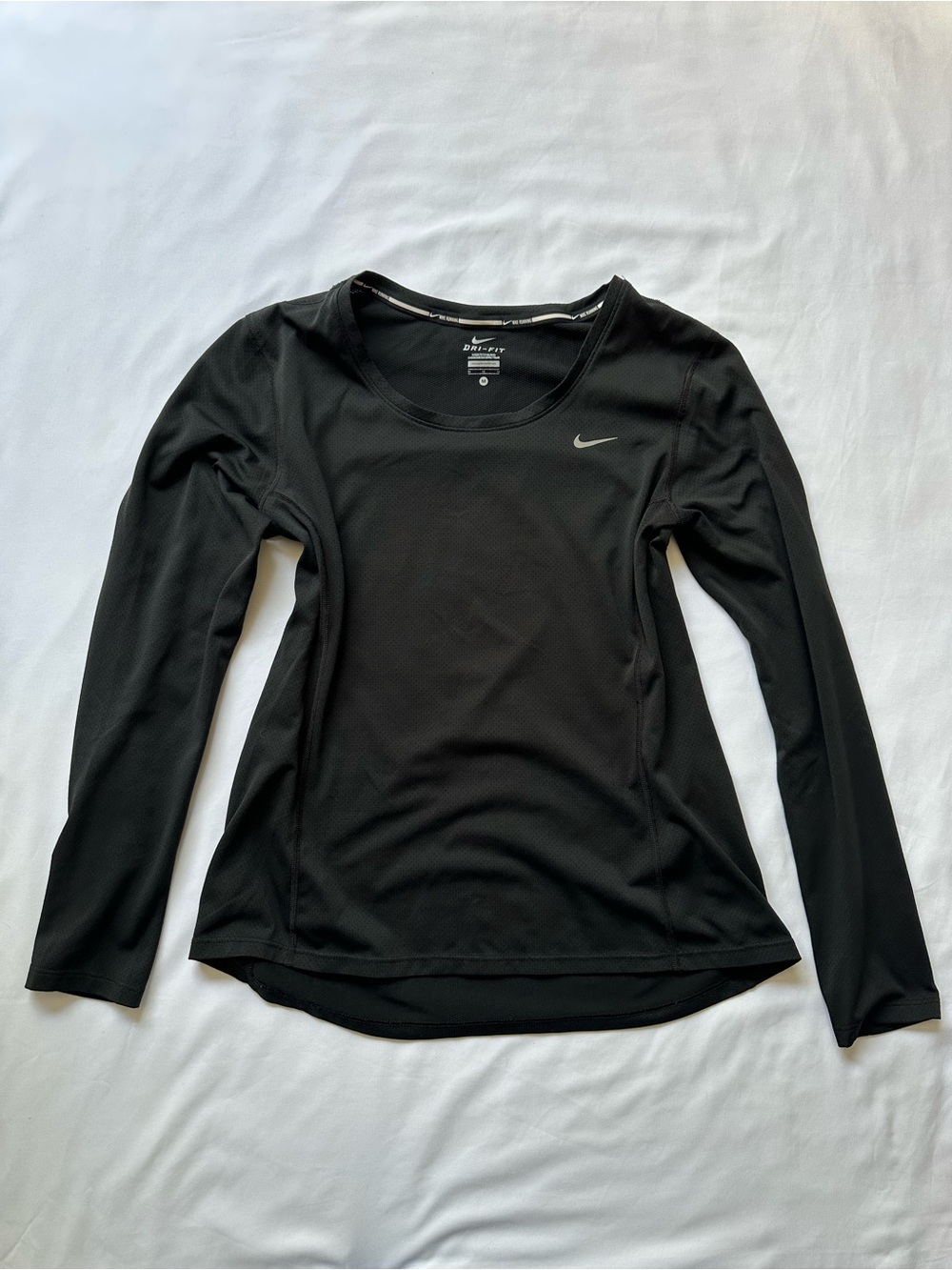 Nike Women's Black Long Sleeve Dri-FIT Performance Top